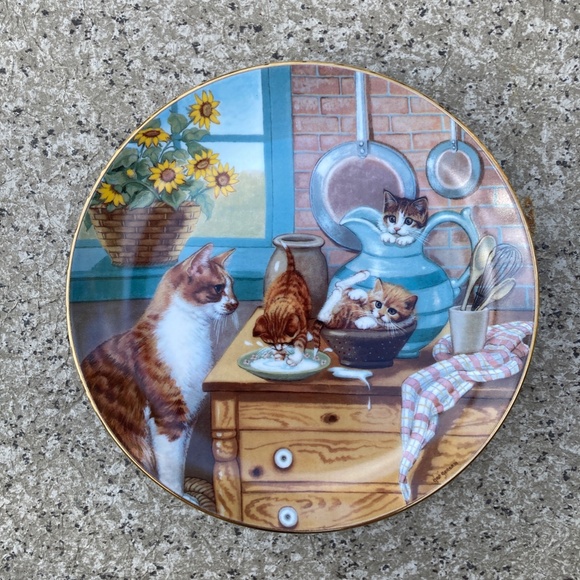 7 Country Kitties Limited Ed. Collector Plates by Gre' Gerardi, Hamilton 1988 - Picture 6 of 11